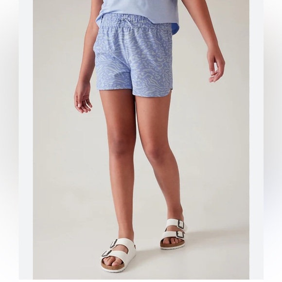 ATHLETA Girl Dive in Boardshort Nina Animal Blue size 7 - Picture 1 of 8